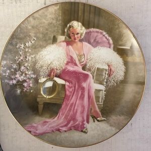Jean Harlow collectors plate.